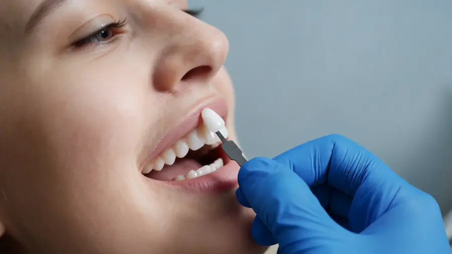 Applicazione faccette dentali